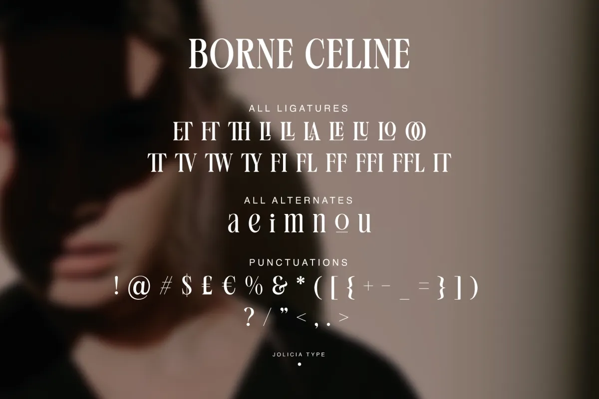 Borne Celine - Elegant Fashion Display Font