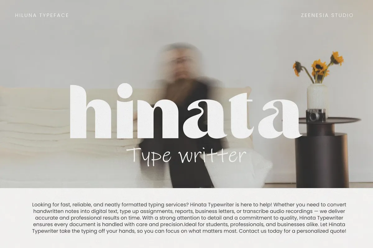 Hiluna — Clean Sans Serif