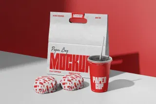 Fast Food Delivery Packaging Mockup