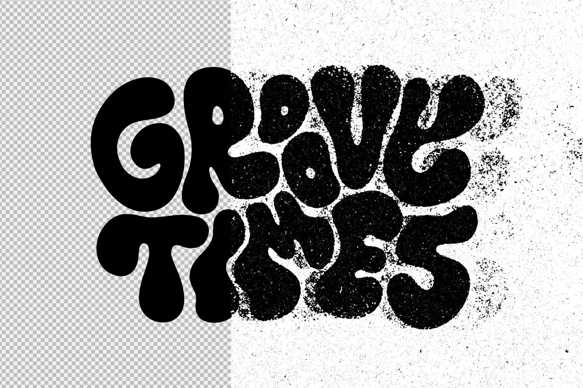 Grunge Print Stamp Text Effect