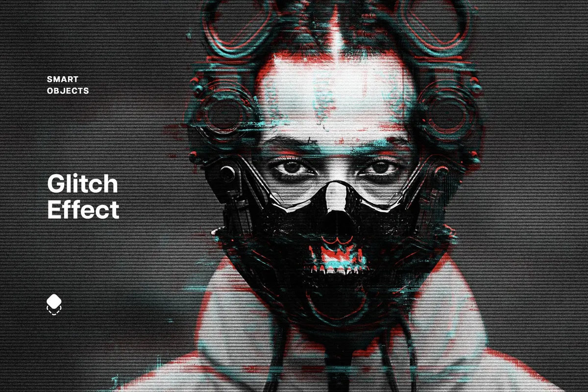 Glitching Monitor Photo Effect