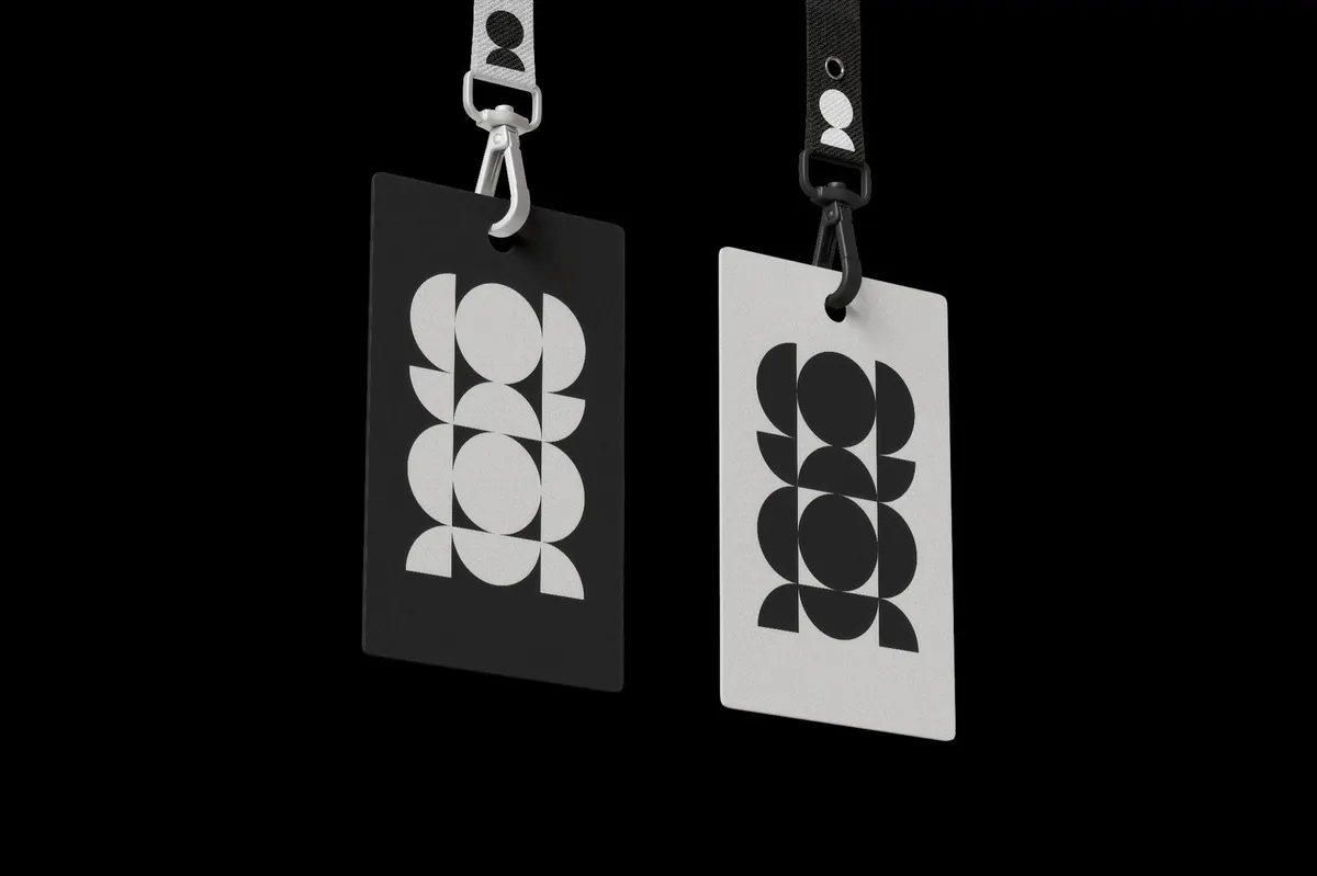 ID Cards on Strap Mockup