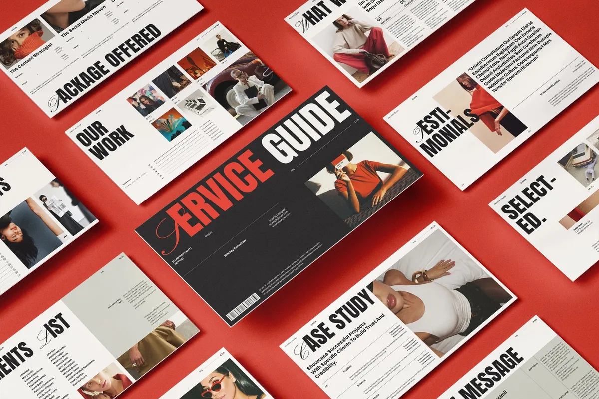 Services and Pricing Guide Presentation Template