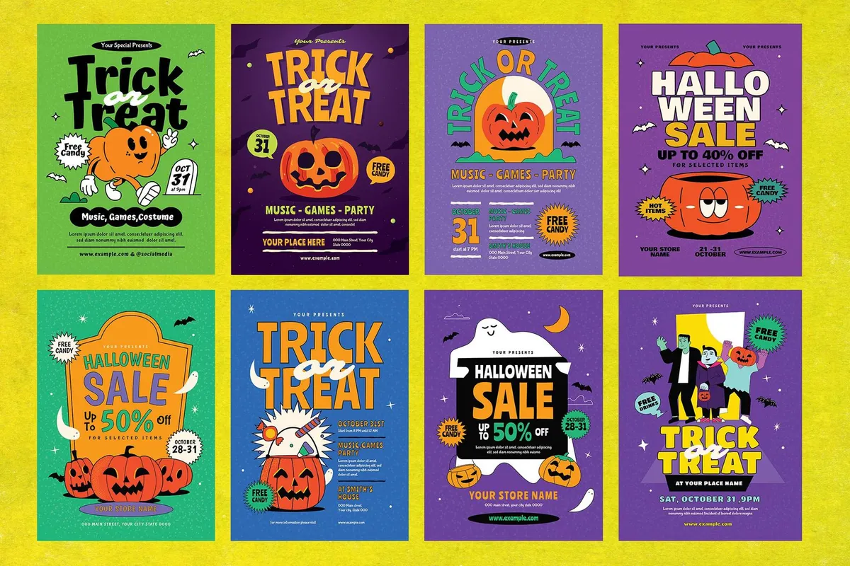 Halloween Flyers Bundle