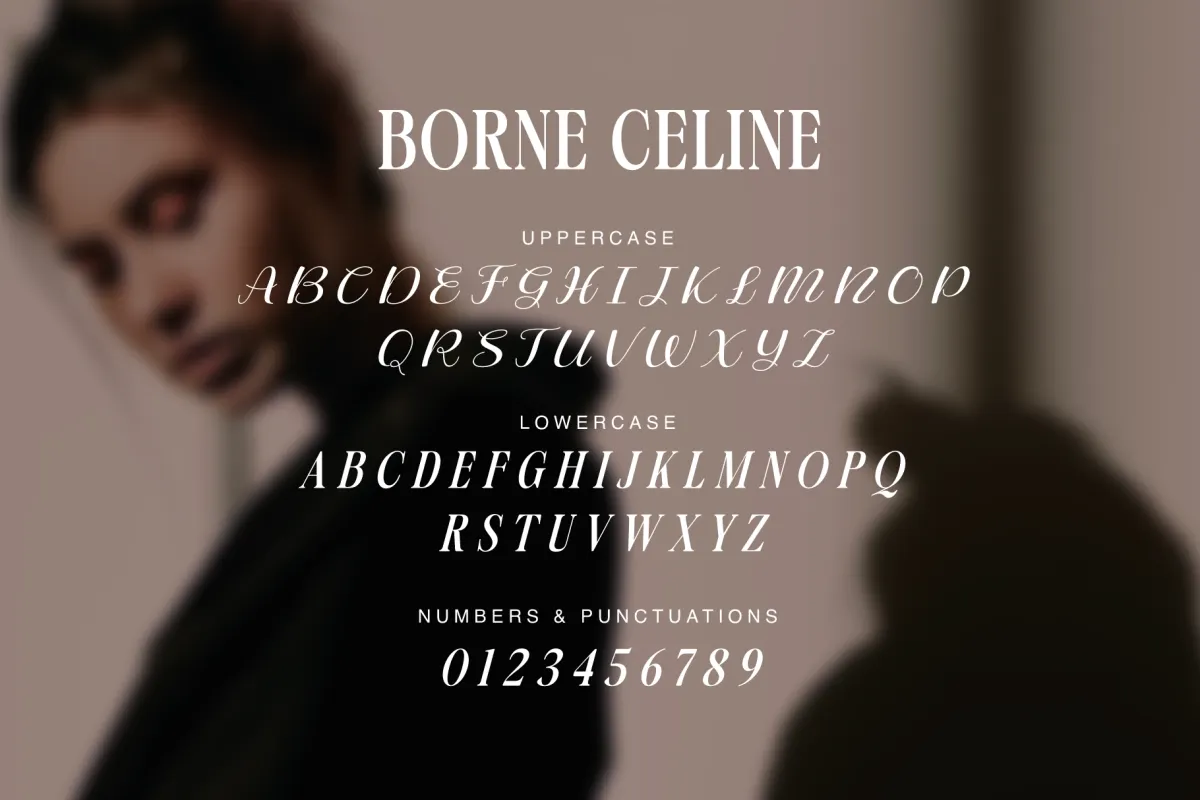 Borne Celine - Elegant Fashion Display Font
