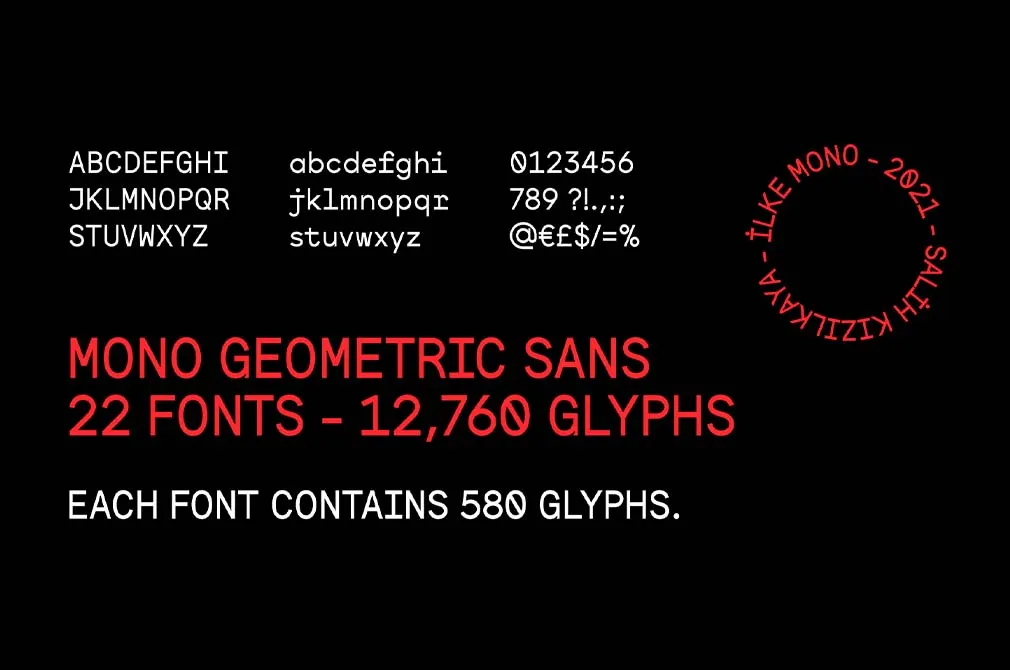 SK Ilke Mono — Geometric Sans