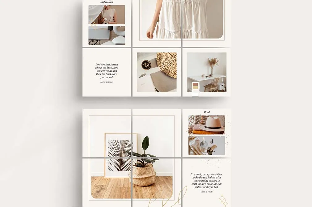 Elegant Instagram Puzzle Template