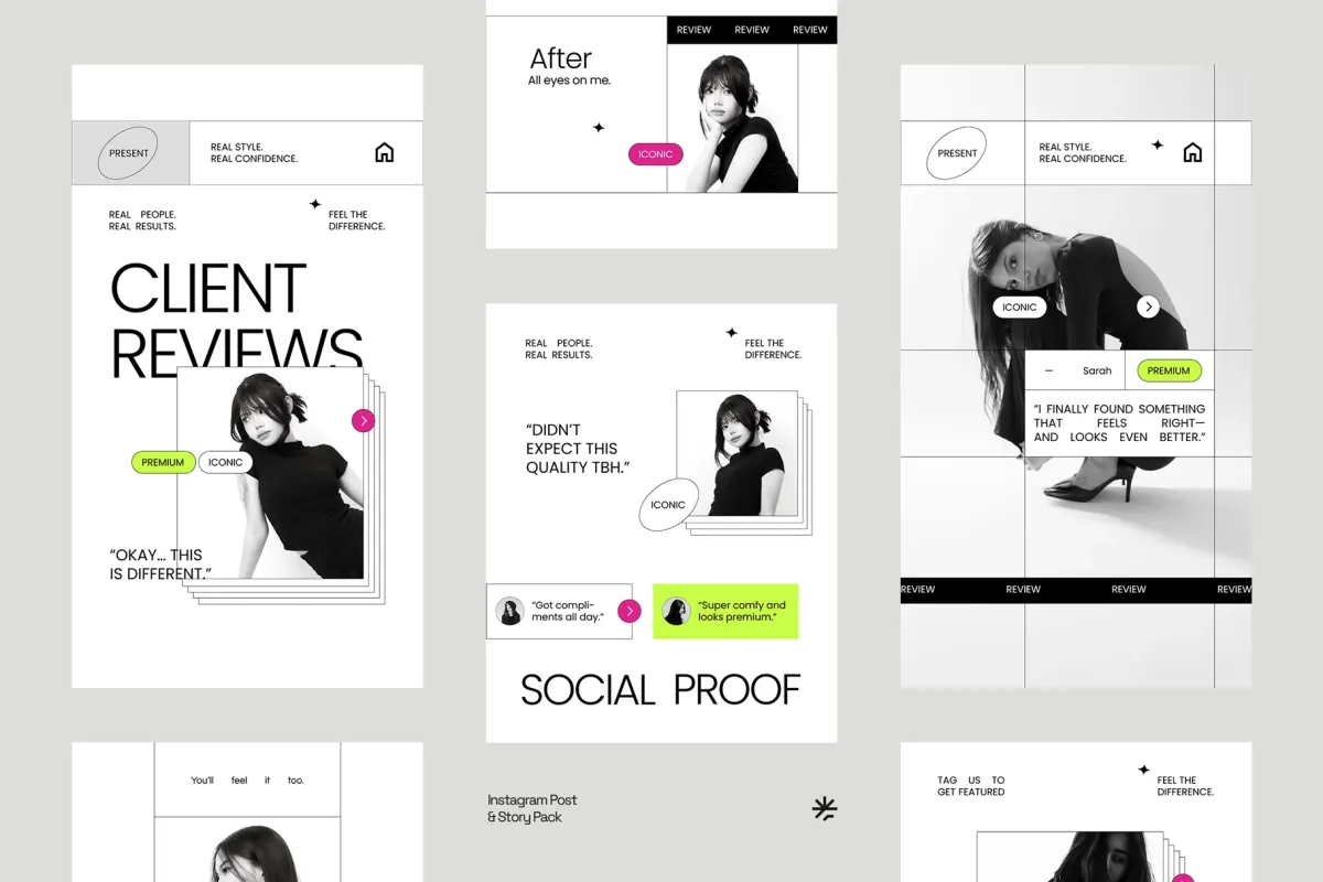 Fashion Client Testimonials Instagram for Affinity