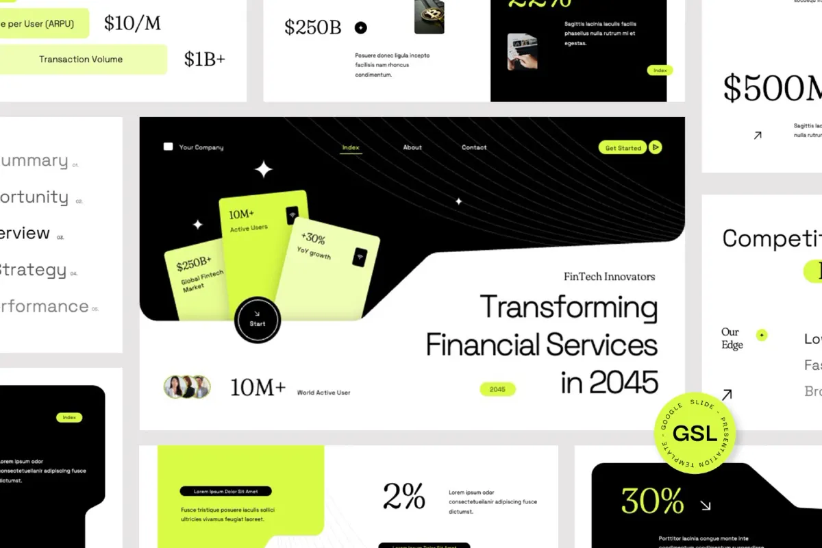Financial Technology Google Slides Template