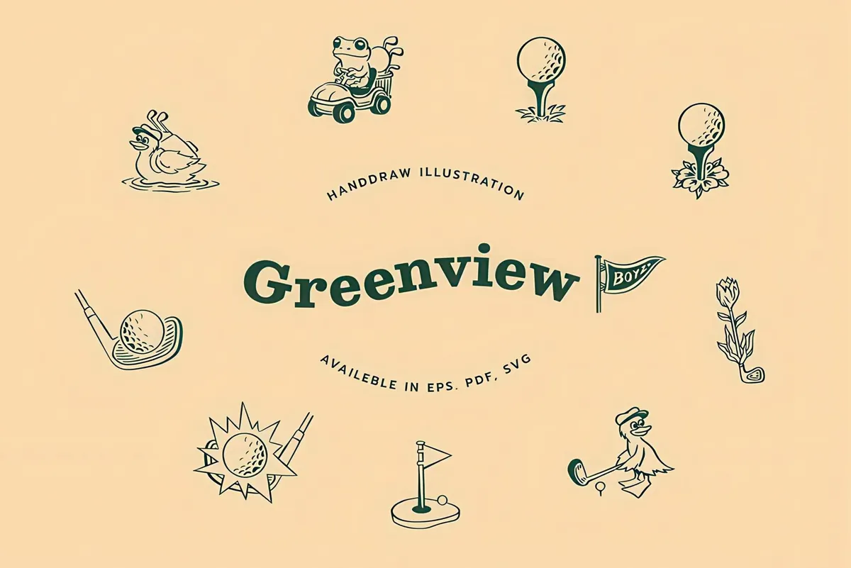 Golf Vintage Logo Templates