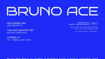 Bruno Ace - Free Geometric Sans