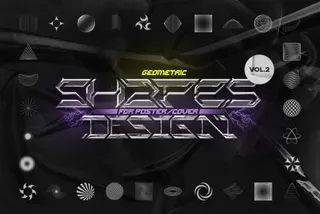 Geometric Shapes for Posters Vol.2