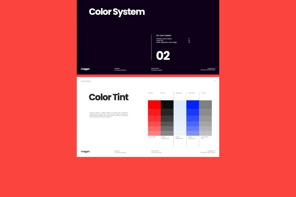 Modern Brand Guidelines PowerPoint Template