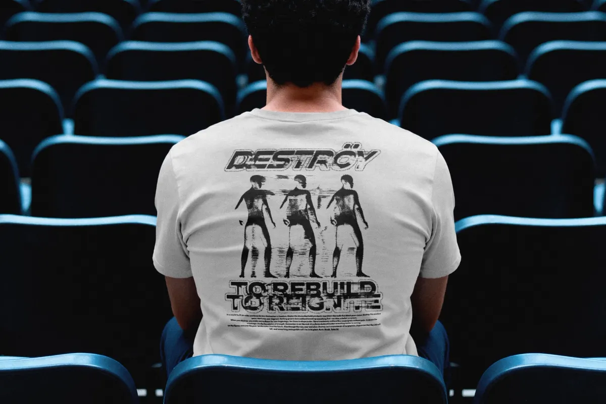 Back View T-shirt Mockup