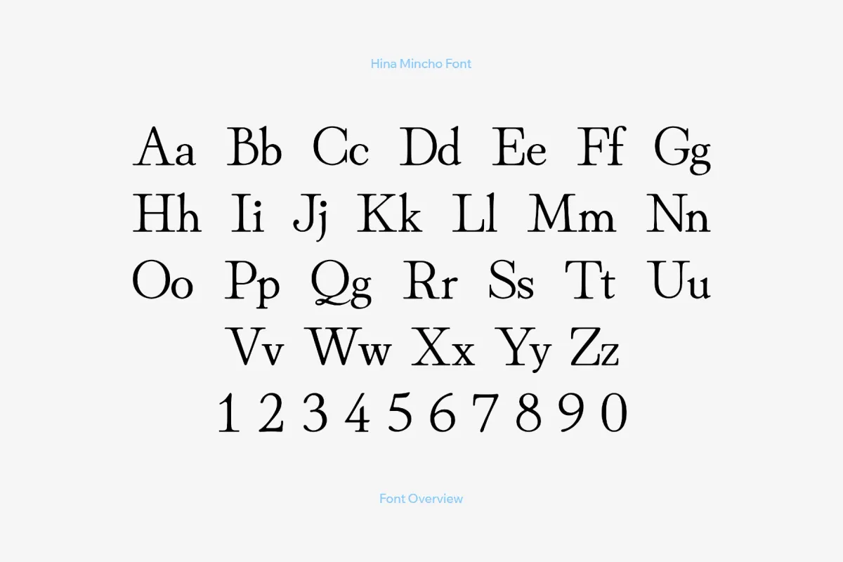 Hina-Mincho Font