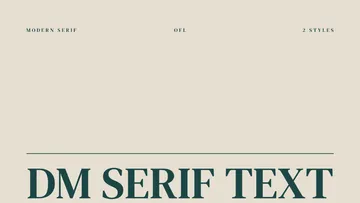 DM Serif Text - Free Font