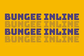 Bungee Inline Font
