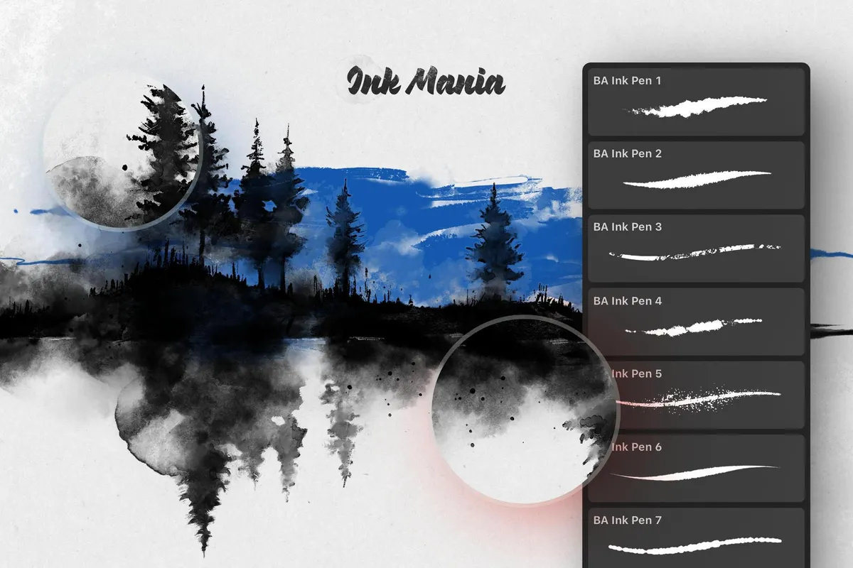 Ink Mania Affinity Designer Brushes