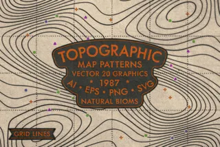 Topographic Map Patterns Collection