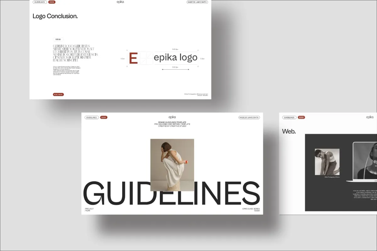 Minimal Brand Identity & Guidelines Presentation