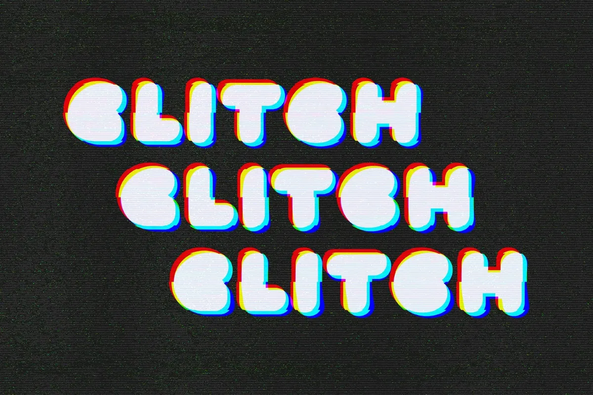 TV Channel Glitch Effect