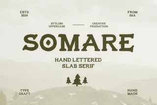 Somare — Hand-Lettered Slab Serif
