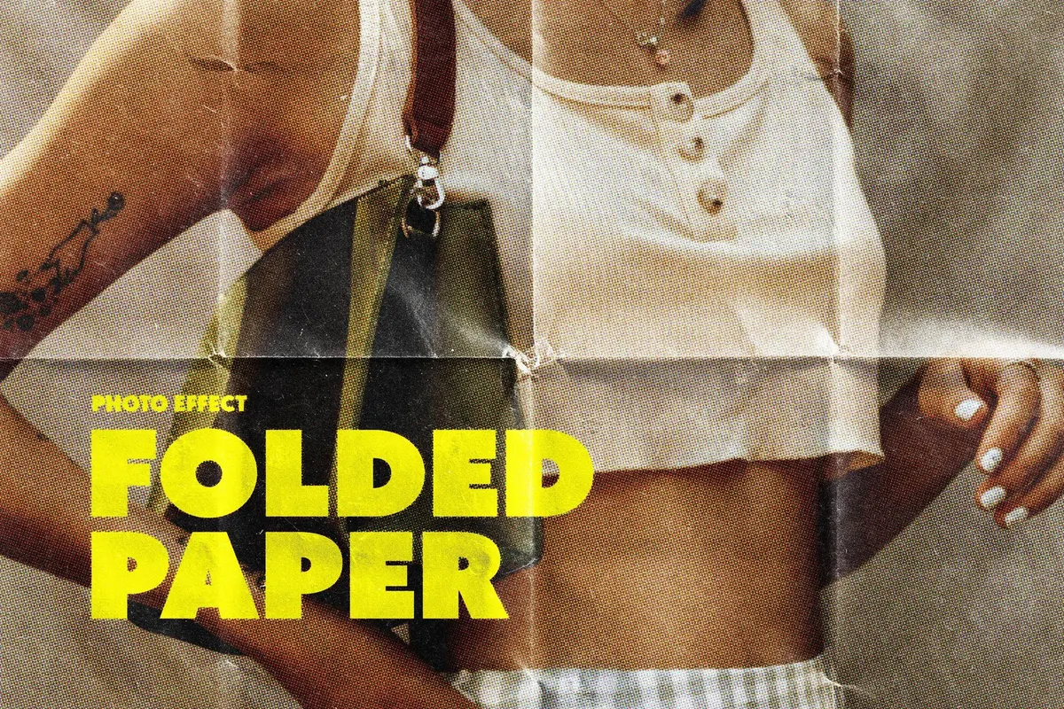 Folded Paper Photo Effect