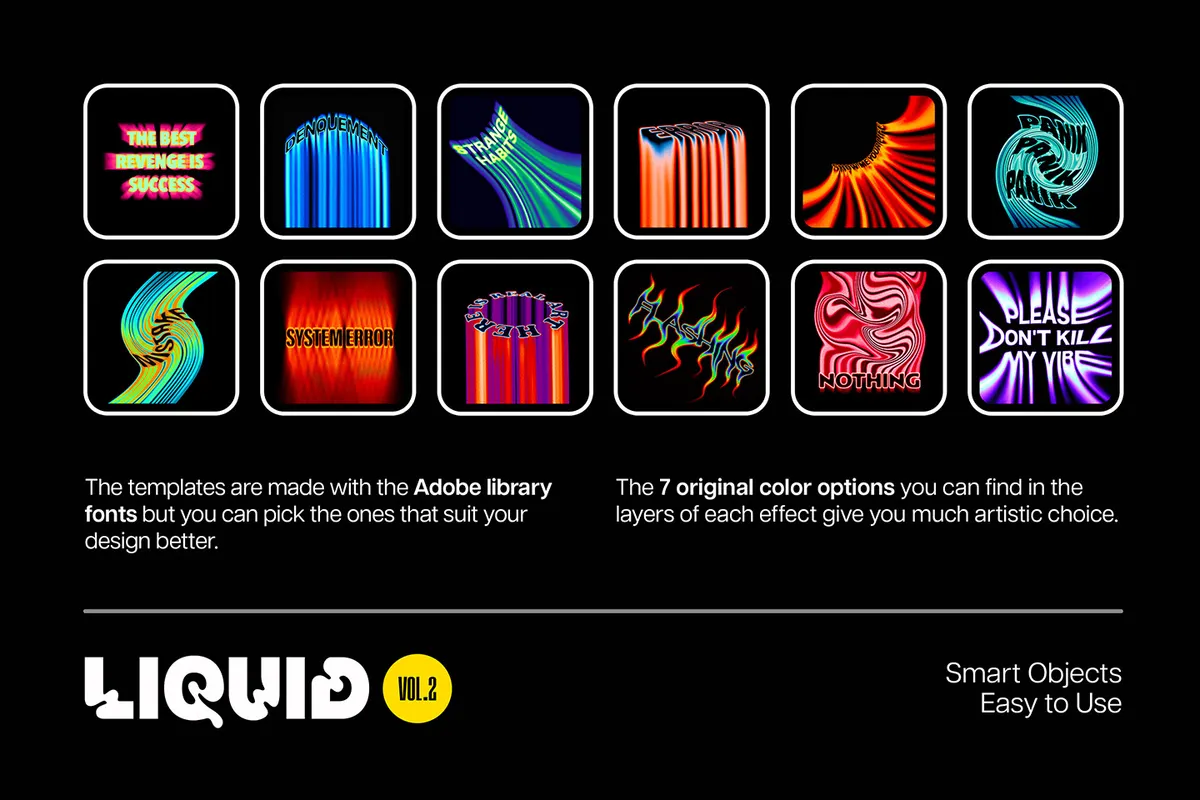 Liquid Text Effects Vol.2