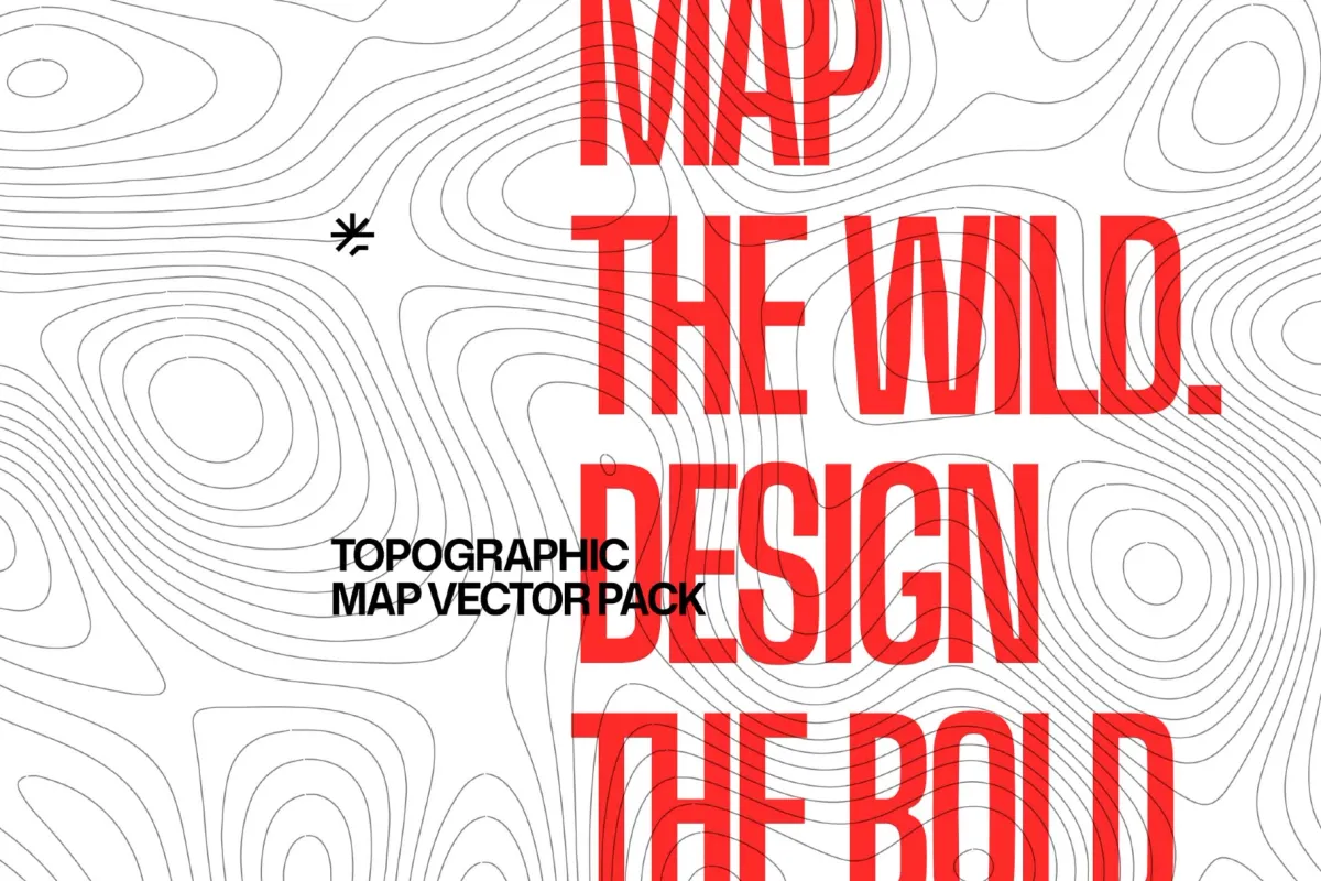 Topographic Map Vector Pack