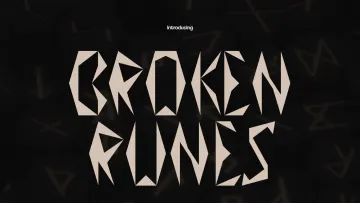 Broken Runes Font