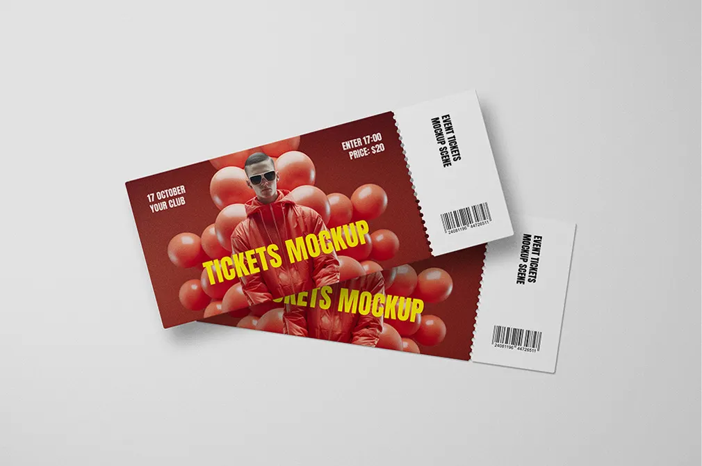 Event Tickets Mockup