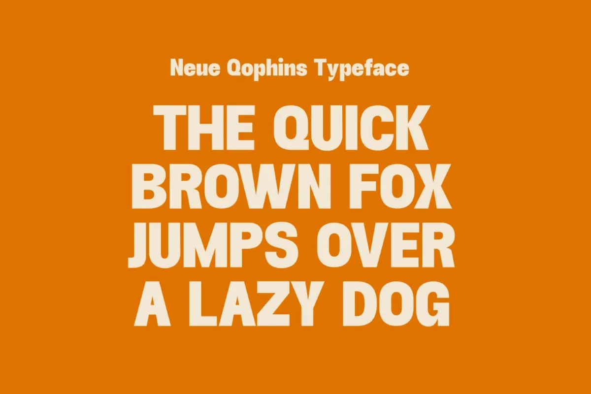 Neue Qophins - Bold Retro Sans Font