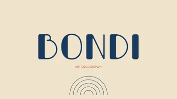 Bondi - Wide Art Deco Font