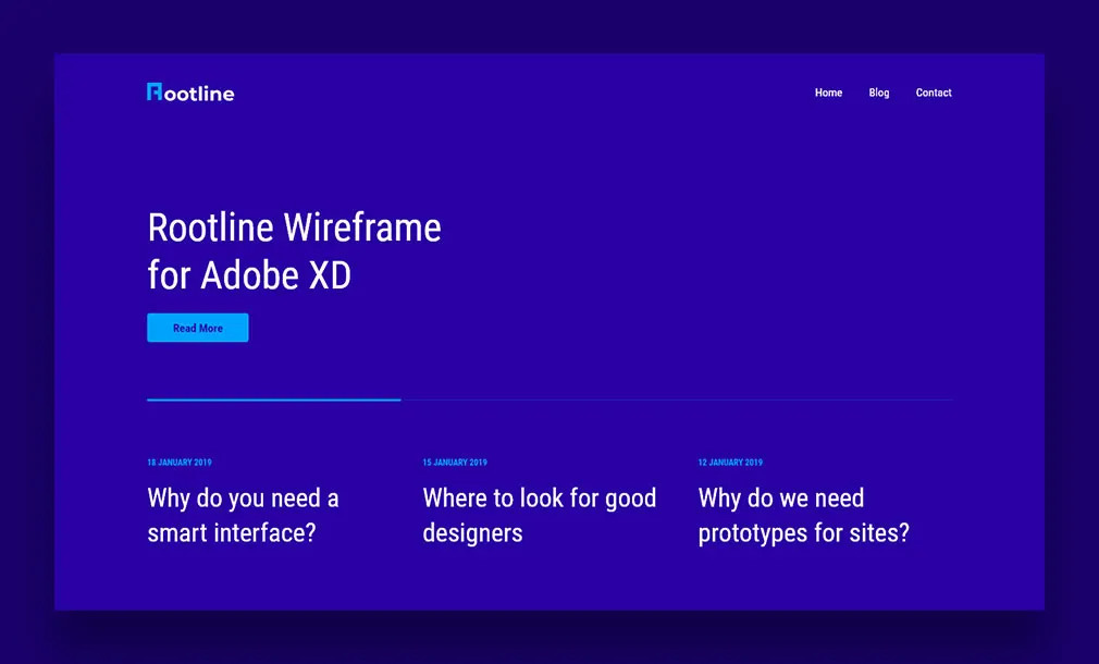 Rootline Wireframe UI Kit