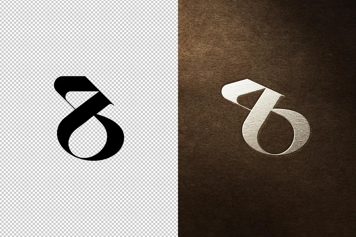 Paper Foil Logo Mockup