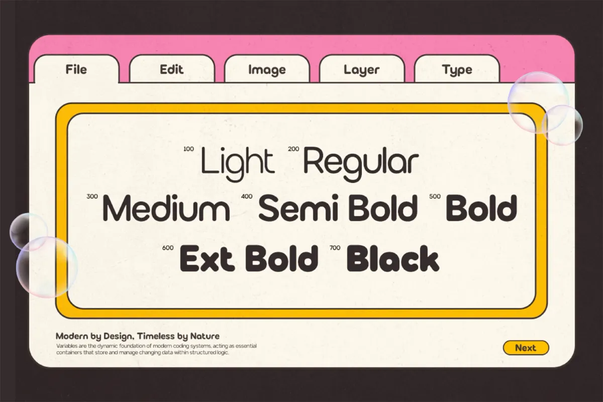 GC Bumble – Rounded Bubble Font