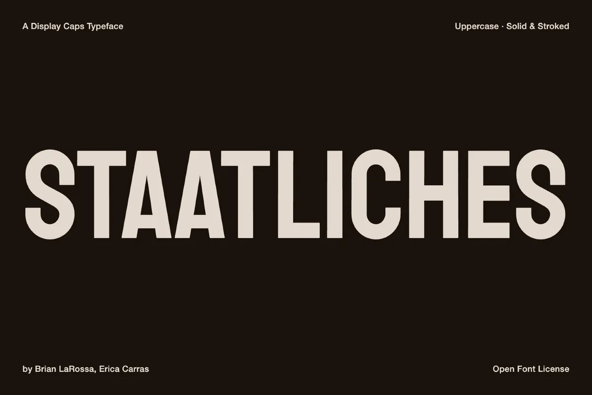 Staatliches - Free Condensed Sans