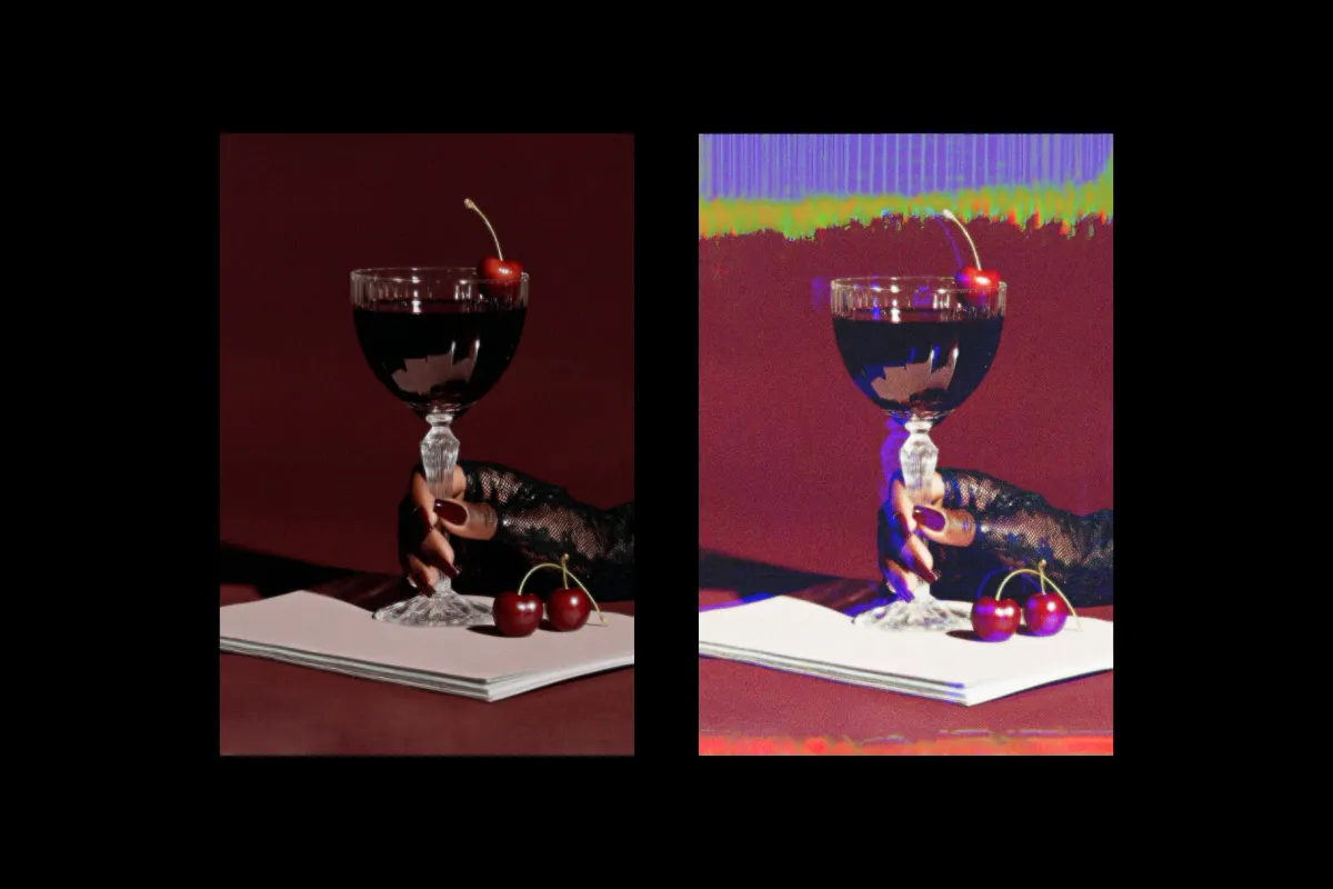 Broken Television Photo Effect