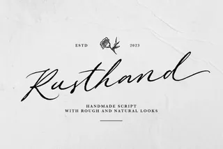 Rusthand — Rough Script