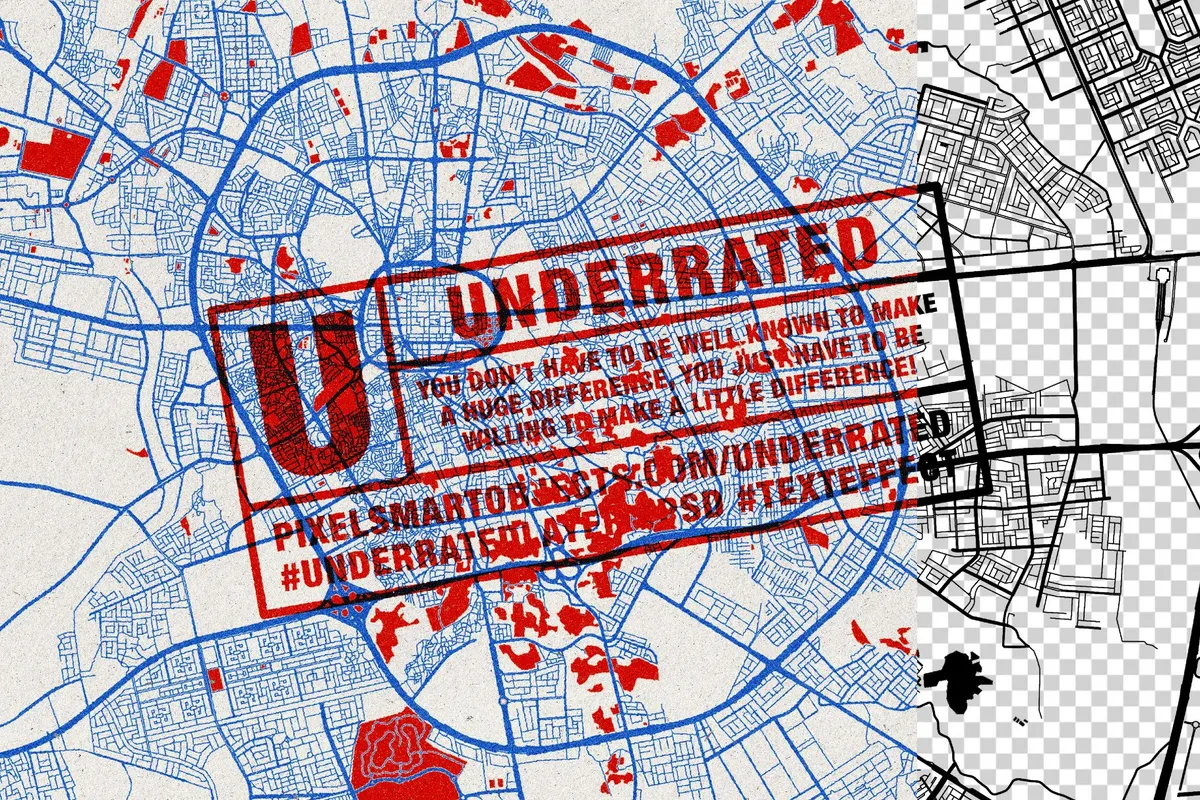 Overprint Retro Text Effect