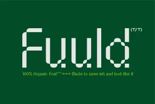 Fuuld - Pixel Tech Display Font