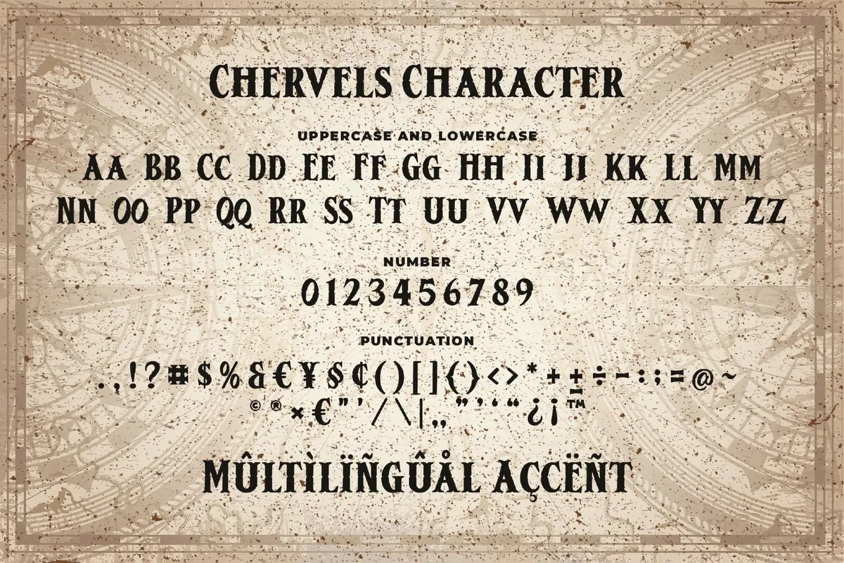 Chervels - Old Fashioned Font