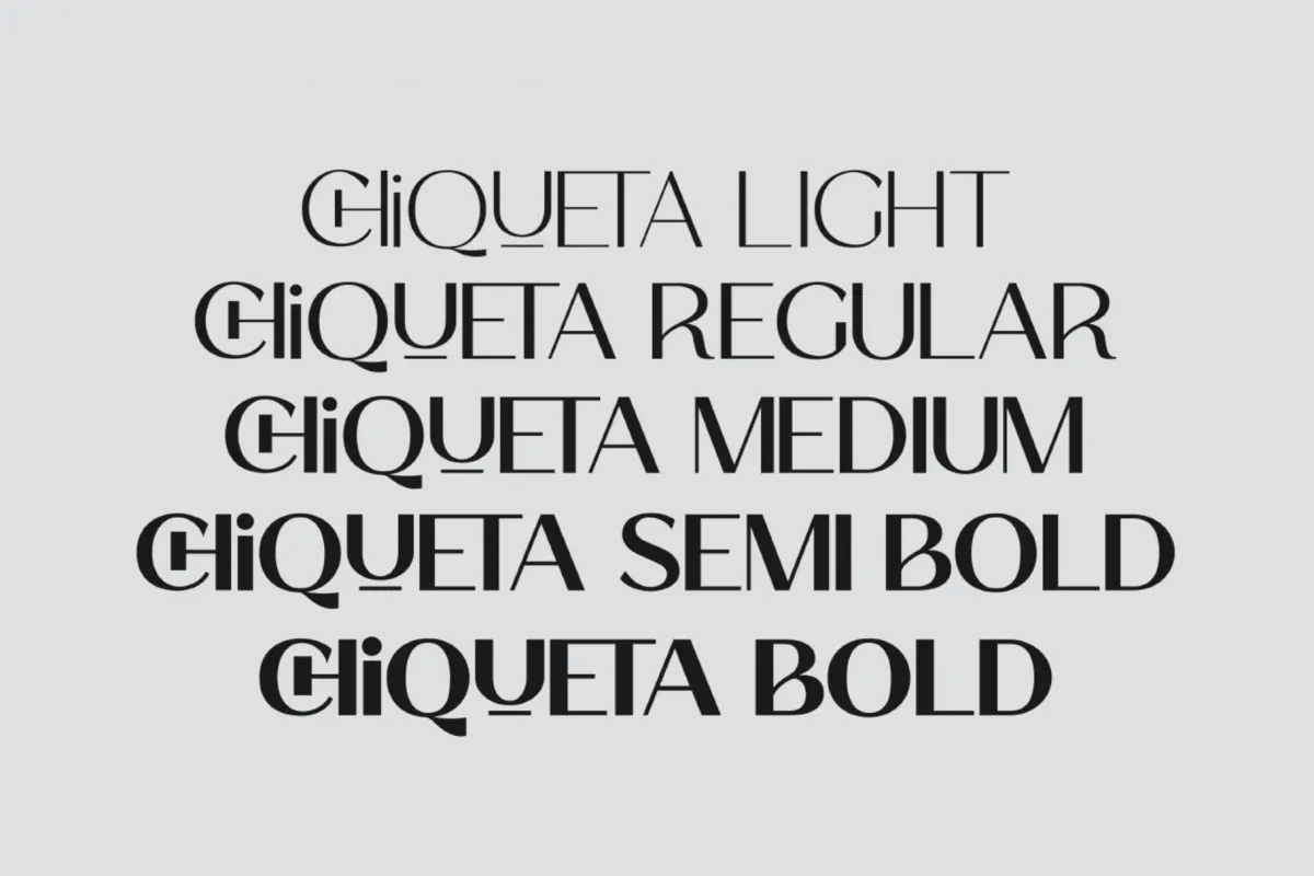 Chiqueta – Luxury Modern Sans Font