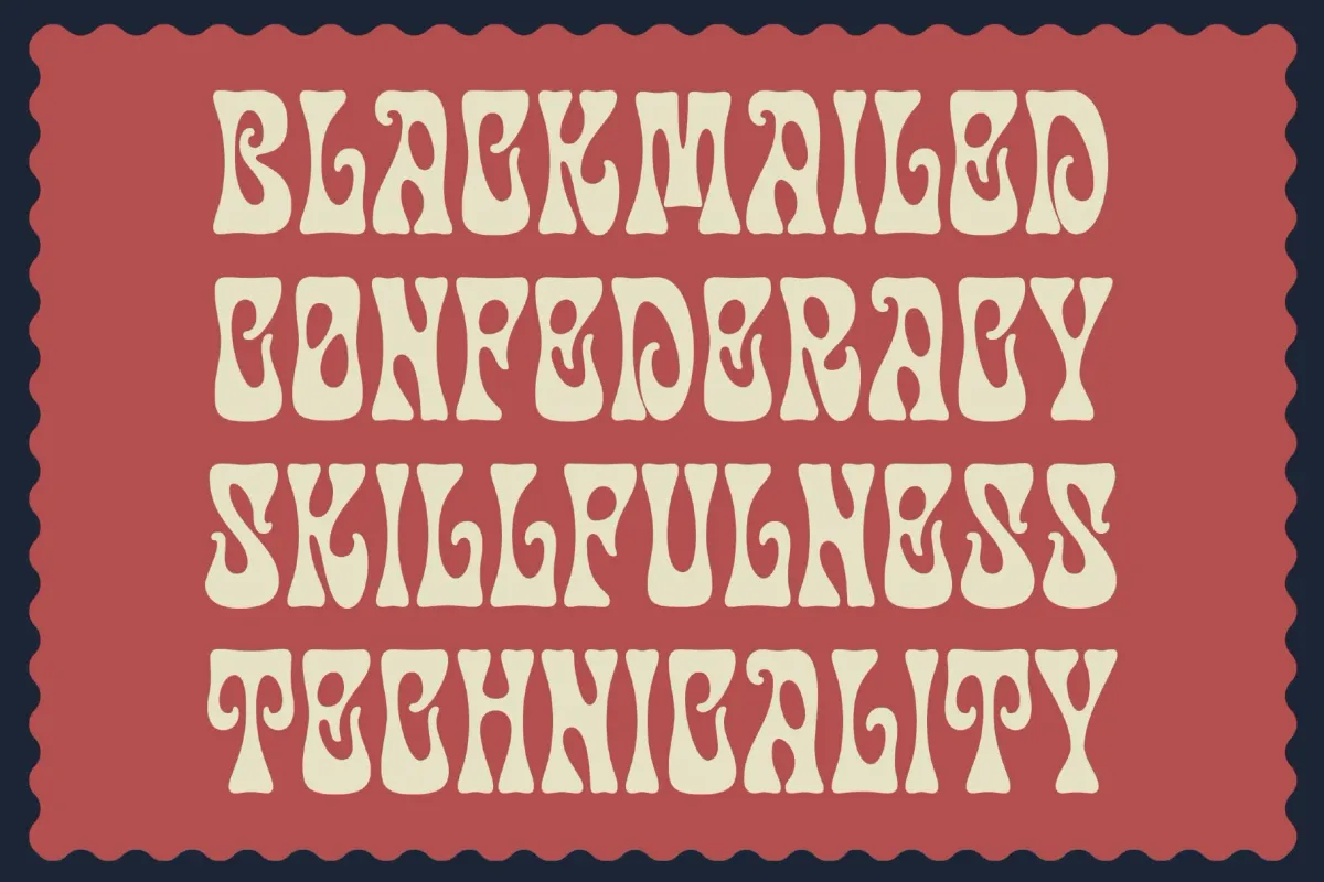 Disco Paradise – Groovy Psychedelic Display Font