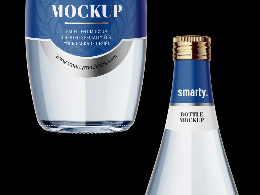 Glass Bottle Mockups Set