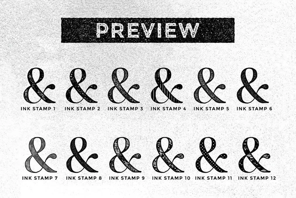 Ink Stamp Layer Styles