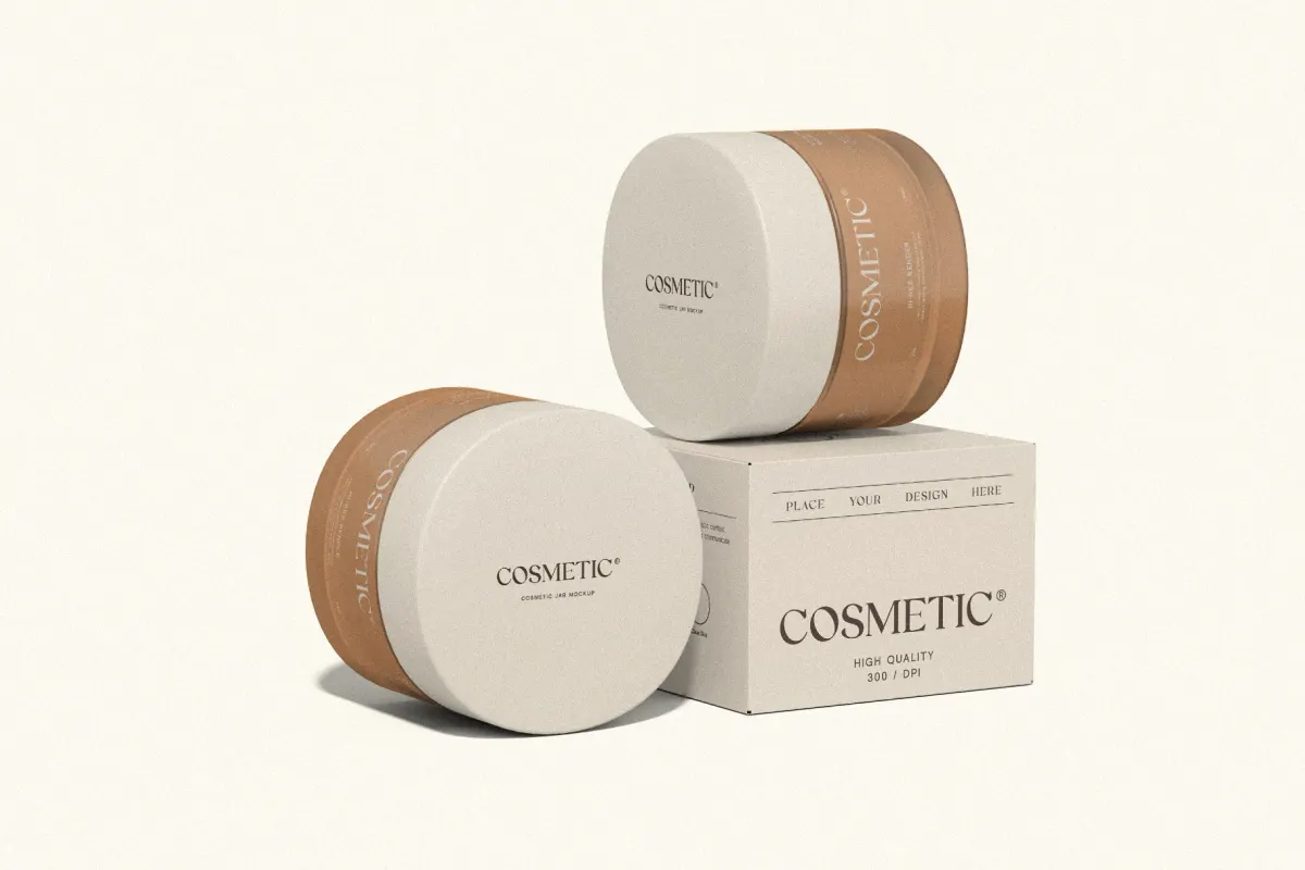 Cosmetic Jar Packaging Mockup