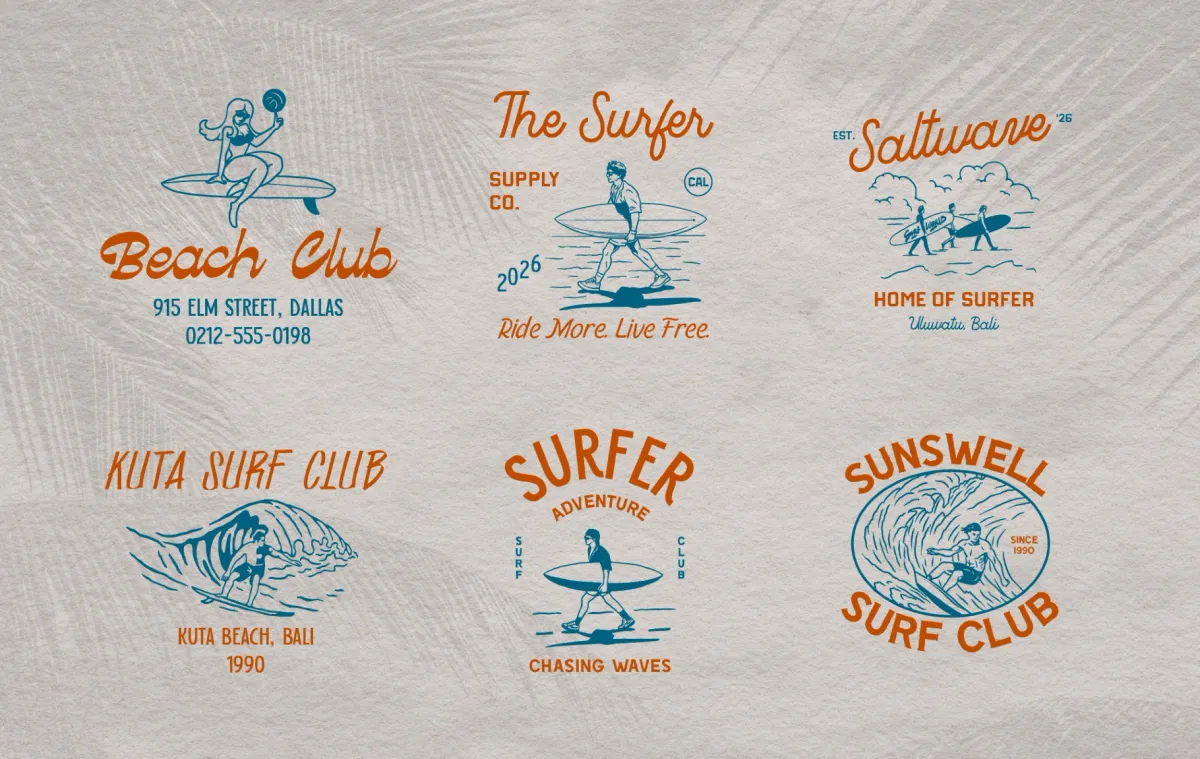 Surf & Beach Illustration