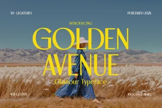 Golden Avenue - Glamour Typeface