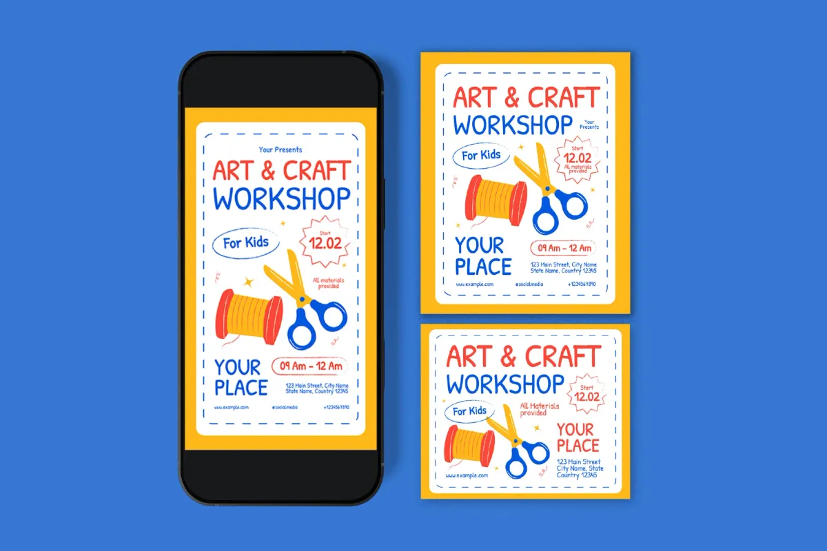 Art & Craft Workhsop Flyer